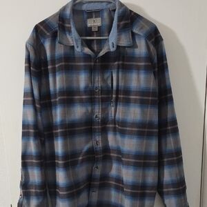 Royal Robbins Plaid Shirt in Blue and Black